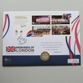 2012 Memories of London Olympic Games Silver Proof 2 Pounds Coin Cover - UK PNC First Day Cover