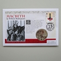 2014 Macbeth by William Shakespeare Silver Proof 5 Pounds Coin Cover - Jersey PNC First Day Cover