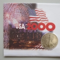 2000 Millennium 1oz Fine Silver Eagle Coin Cover - USA First Day Covers