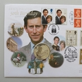 1998 HRH Prince of Wales 50th Birthday Silver Proof 5 Pounds Coin Cover - First Day Covers by Mercury