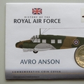 2008 History of the Royal Air Force Avro Anson 1 Dollar Coin Cover - UK PNC First Day Covers