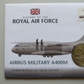 2008 History of the Royal Air Force Airbus Military A400M 1 Dollar Coin Cover - UK PNC First Day Covers