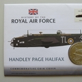 2008 History of the Royal Air Force Handley Page Halifax 1 Dollar Coin Cover - UK PNC First Day Covers