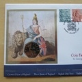 2001 The English Pictorial Definitives 50p Pence Coin Cover - First Day Cover Mercury