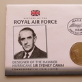 2008 History of the Royal Air Force Sir Sydney Camm 5 Pounds Coin Cover - Nauru PNC First Day Covers