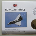 2009 History of the Royal Air Force Defensive Aircraft Crown Coin Cover - Grenada PNC First Day Covers