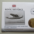 2009 History of the Royal Air Force Patrol Aircraft Crown Coin Cover - Grenada PNC First Day Covers