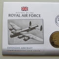 2009 History of the RAF Offensive Aircraft Crown Coin Cover - Isle of Man PNC First Day Covers