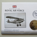 2009 History of the Royal Air Force Offensive Aircraft Crown Coin Cover - Isle of Man First Day Covers