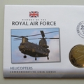 2009 History of the Royal Air Force Helicopters Crown Coin Cover - Isle of Man PNC First Day Covers