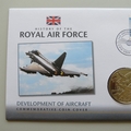 2010 History of the RAF Development of Aircraft Crown Coin Cover - Grenada PNC First Day Covers
