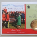 2006 A Royal Year State Visits Crown Coin Cover - Solomon Islands PNC First Day Covers