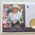 2006 Celebrating A Royal Year Royal Visits Crown Coin Cover - Solomon Islands FDC's