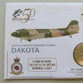 2007 Battle of Britain 50th Anniversary Dakota Crown Coin Cover - UK PNC First Day Covers