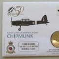 2007 Battle of Britain 50th Anniversary Chipmunk Crown Coin Cover - UK PNC First Day Covers