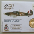2007 Battle of Britain 50th Anniversary Hurricane Crown Coin Cover - UK PNC First Day Covers