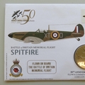 2007 Battle of Britain 50th Anniversary Spitfire Crown Coin Cover - UK PNC First Day Covers