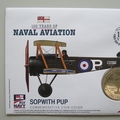 2009 100 Years of Naval Aviation Sopwith Pup Crown Coin Cover - PNC First Day Covers