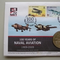 2009 100 Years of Naval Aviation 5 Pounds Coin Cover - St. Helena PNC First Day Covers
