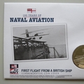 2009 100 Years of Naval Aviation First Flight from a British Ship 5 Pounds Coin Cover - PNC FDC