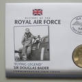 2008 History of the RAF Douglas Bader 5 Pounds Coin Cover - Nauru PNC First Day Covers