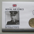 2008 The History of the RAF Charles Portal 5 Pounds Coin Cover - PNC First Day Covers