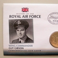 2008 History of the RAF Guy Gibson 5 Pounds Coin Cover - Solomon IslandsPNC First Day Covers