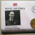 2008 History of the RAF Leonard Cheshire 5 Pounds Coin Cover - Liberia First Day Covers
