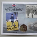 2008 Formation of the RAF 5 Pounds Coin Cover - Tristan Da Cunha PNC First Day Covers