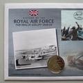 2008 History of the RAF The Berlin Airlift 5 Pounds Coin Cover - St Helena PNC First Day Covers