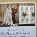 2000 Royal Wedding HM Queen Elizabeth II & Prince Philip 5 Pounds Coin Cover - First Day Cover Mercury