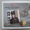 2008 The History of the RAF Royalty & The RAF 5 Pounds Coin Cover - BIOT PNC First Day Covers