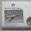 2010 History of the RAF Lighting to the Tornado Crown Coin Cover - Dominica PNC First Day Covers