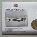 2010 History of RAF The Spitfire's History 5 Pounds Coin Cover - Grenada PNC First Day Covers