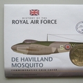 2008 History of the RAF De Havilland Mosquito Crown Coin Cover - BIOT PNC First Day Covers
