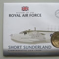 2008 History of the RAF Short Sunderland Crown Coin Cover - BIOT PNC First Day Covers
