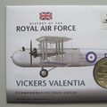 2008 History of the RAF Vickers Valentia 1 Dollar Coin Cover - UK PNC First Day Covers