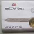 2008 History of the RAF Vickers VC10 Crown Coin Cover - BIOT PNC First Day Covers