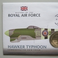 2008 History of the RAF Hawker Typhoon Crown Coin Cover - Tristan Da Cunha PNC First Day Covers
