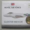 2008 History of the RAF Gloster Meteor 1 Dollar Coin Cover - UK PNC First Day Covers