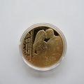 2011 The Royal Wedding Prince William The Royal Kiss Gold Plated Medal