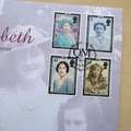 2002 HM Queen Elizabeth The Queen Mother Memorial 5 Pounds Coin Cover - First Day Cover Mercury
