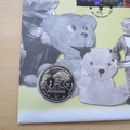 2001 Puppets Guernsey 1 Crown Coin Cover - First Day Cover Mercury