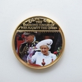 2012 The Queen's Diamond Jubilee Gold Plated Medal - Thames River Pageant