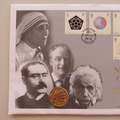 2001 Nobel Prize Centenary Two Pounds Coin Cover - First Day Cover Mercury