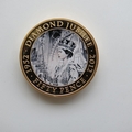 2012 The Queen's Diamond Jubilee Gold Plated 50p Pence Coin - Cecil Beaton
