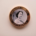 2012 The Queen's Diamond Jubilee Gold Plated 50p Pence Coin - Donald McKague