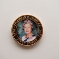 2012 The Queen's Diamond Jubilee Gold Plated 50p Pence Coin - Terry O'Neill