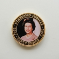 2012 The Queen's Diamond Jubilee Gold Plated 50p Pence Coin - Peter Grugeon