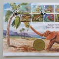 2002 Rudyard Kipling's Just So Stories Gibraltar 1 Crown Coin Cover - First Day Cover Mercury